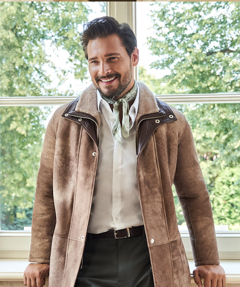 Lammeskinn jakke og skinnjakke herre